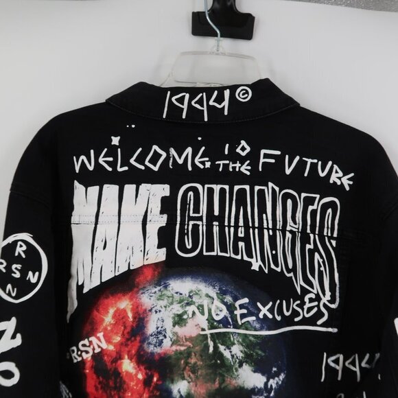 Reason Brand Clothing Space Denim Jacket XXL - Picture 9 of 11